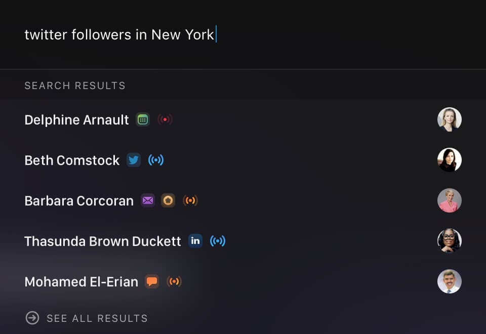 Search modal